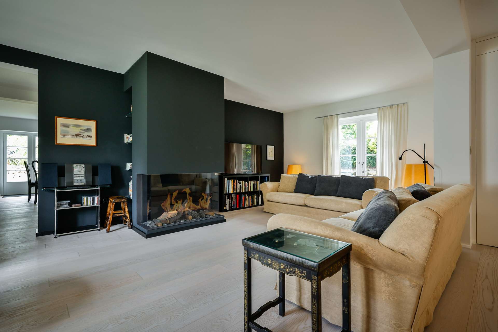 Wohnzimmer / Kamin