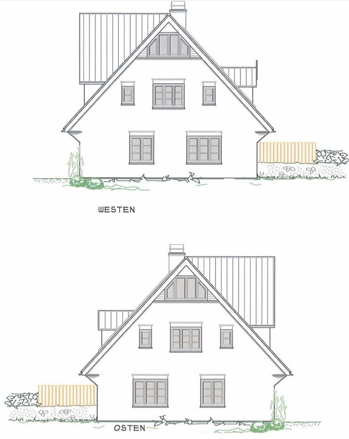 Ansichten West-Ost